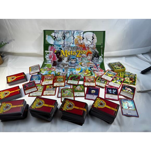 Huge Metazoo Collectible Card Lot Wilderness 1st /2nd Ed Map Stickers 300+ Cards - Picture 1 of 16